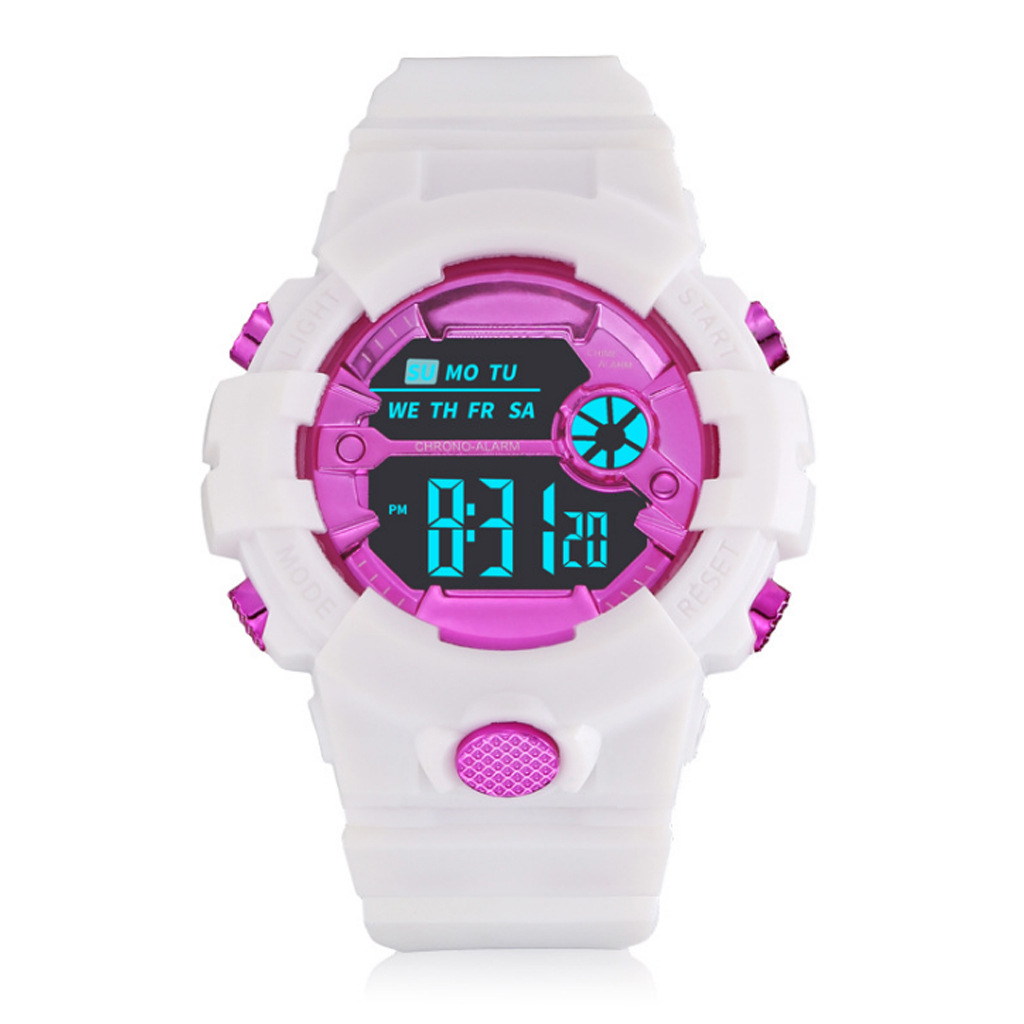 30M Waterproof Children Girls Digital LED Quartz Alarm Date Sports Wrist Watch Girls Watch Gifts