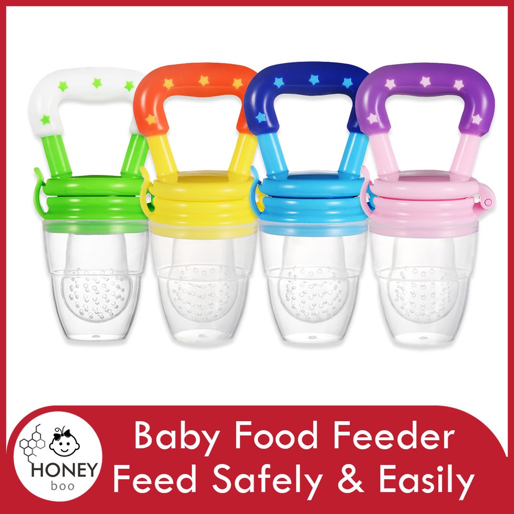 Baby Feeder Food Bite Silicon Fruit Pacifier Puting Feeding Set Buah Teether