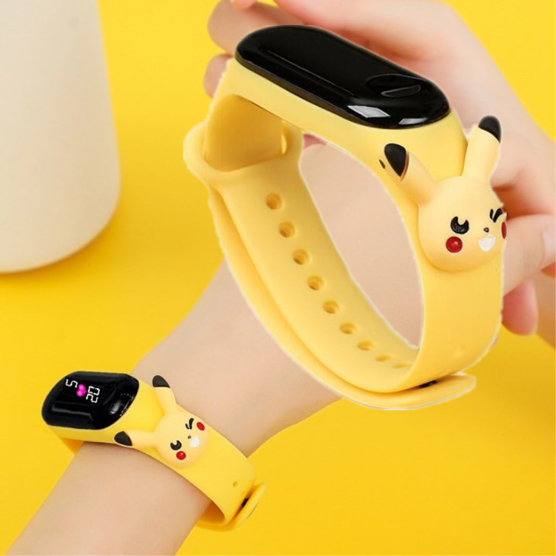 New Fashion Silicone Children&apos;s Watches Kids LED Touch Screen Digital Sport Watch lovely for Girls