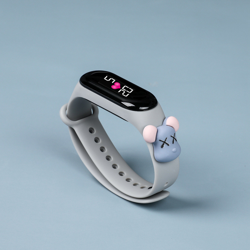 New Fashion Silicone Children&apos;s Watches Kids LED Touch Screen Digital Sport Watch lovely for Girls
