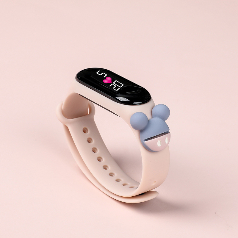 New Fashion Silicone Children&apos;s Watches Kids LED Touch Screen Digital Sport Watch lovely for Girls