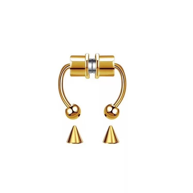 2021 Fake Piercing Nose Ring Alloy Nose Piercing Hoop Septum Rings For Women Body Jewelry Gifts