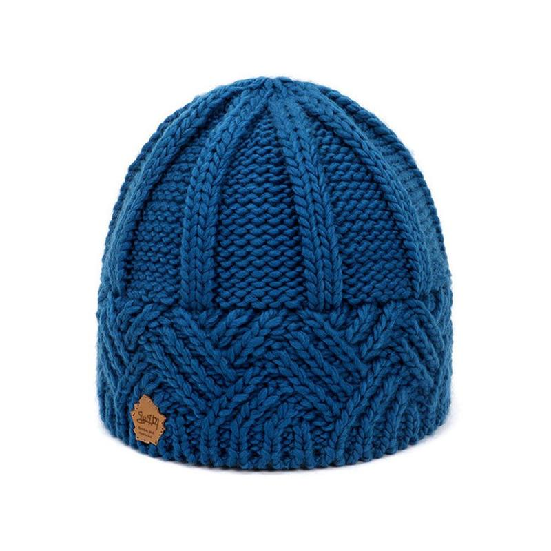 Womens Knitted Beanie Cap Winter Warm Slouch Hat Outdoor Skateboard Ski Hats Skullcap