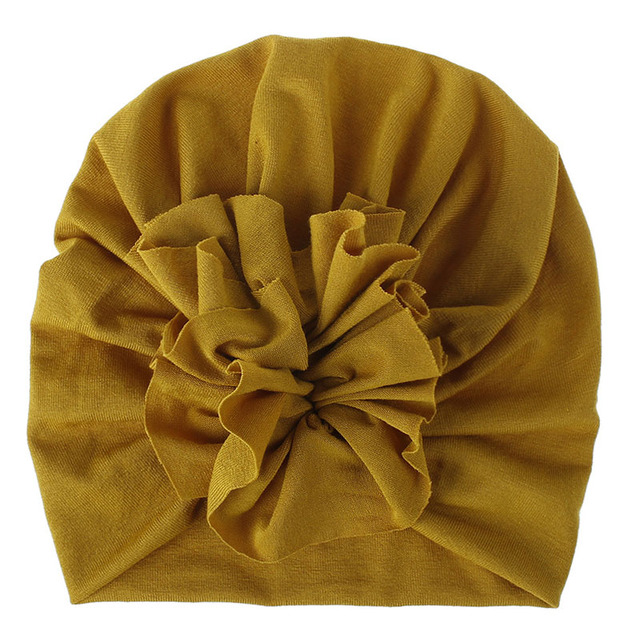 2021 New Baby Hat Cute Flower Baby Girl Hat Soft Cotton Baby Turban Beanie Newborn Infant Baby Cap