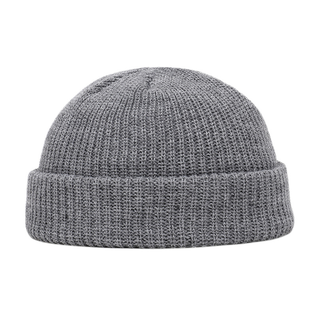 Thickened Knitted Hat Knitted Hats Women Skullcap Men Beanie Hat Winte Brimless Cap Beanies Hats