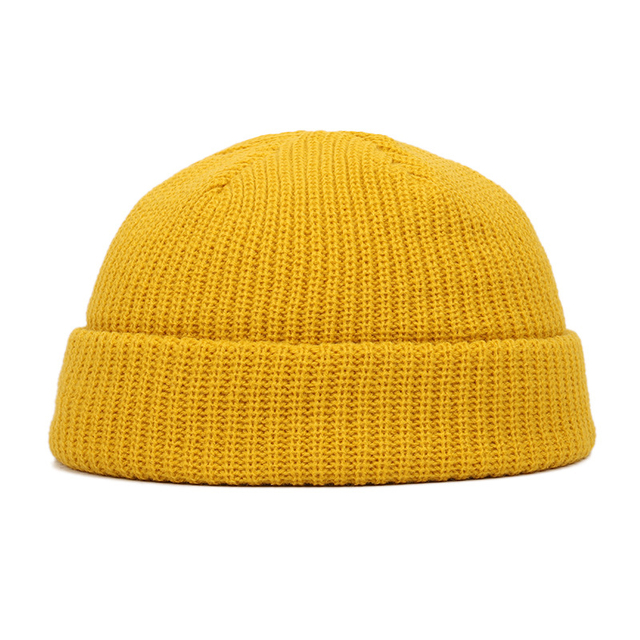 Thickened Knitted Hat Knitted Hats Women Skullcap Men Beanie Hat Winte Brimless Cap Beanies Hats