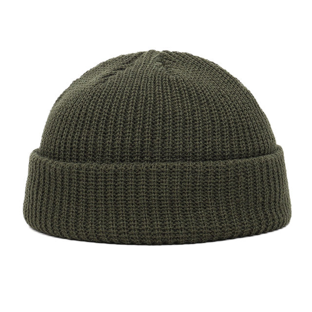Thickened Knitted Hat Knitted Hats Women Skullcap Men Beanie Hat Winte Brimless Cap Beanies Hats