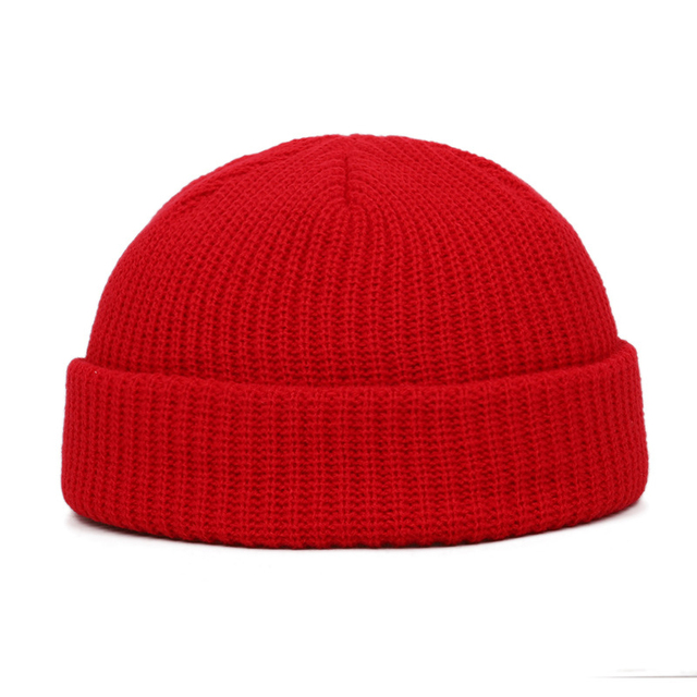 Thickened Knitted Hat Knitted Hats Women Skullcap Men Beanie Hat Winte Brimless Cap Beanies Hats