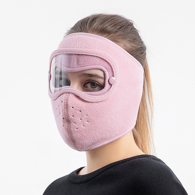 Autumn And Winter Thickened Hat Warm Masked Hat Suede Riding windproof high Definition ANTI FOG