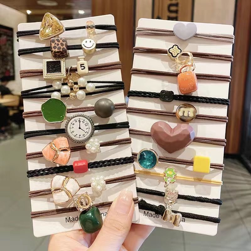 Classic Hair Rope Fashion Hair Ring Soild Women Hair Accessories Charm Trendy Rubber Bands