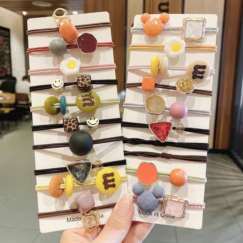 Classic Hair Rope Fashion Hair Ring Soild Women Hair Accessories Charm Trendy Rubber Bands