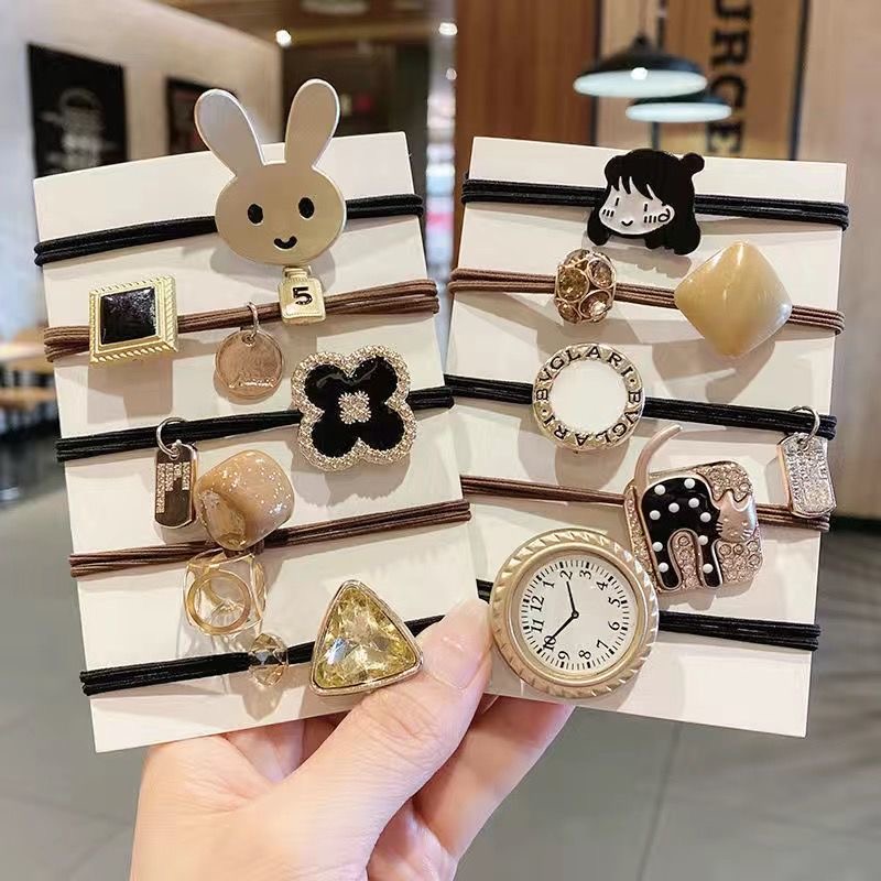Classic Hair Rope Fashion Hair Ring Soild Women Hair Accessories Charm Trendy Rubber Bands