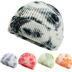 Winter Warm Knitted Skullcap Casual Short Thread Adult Beanie Wool Knitted Beanie Skull Cap