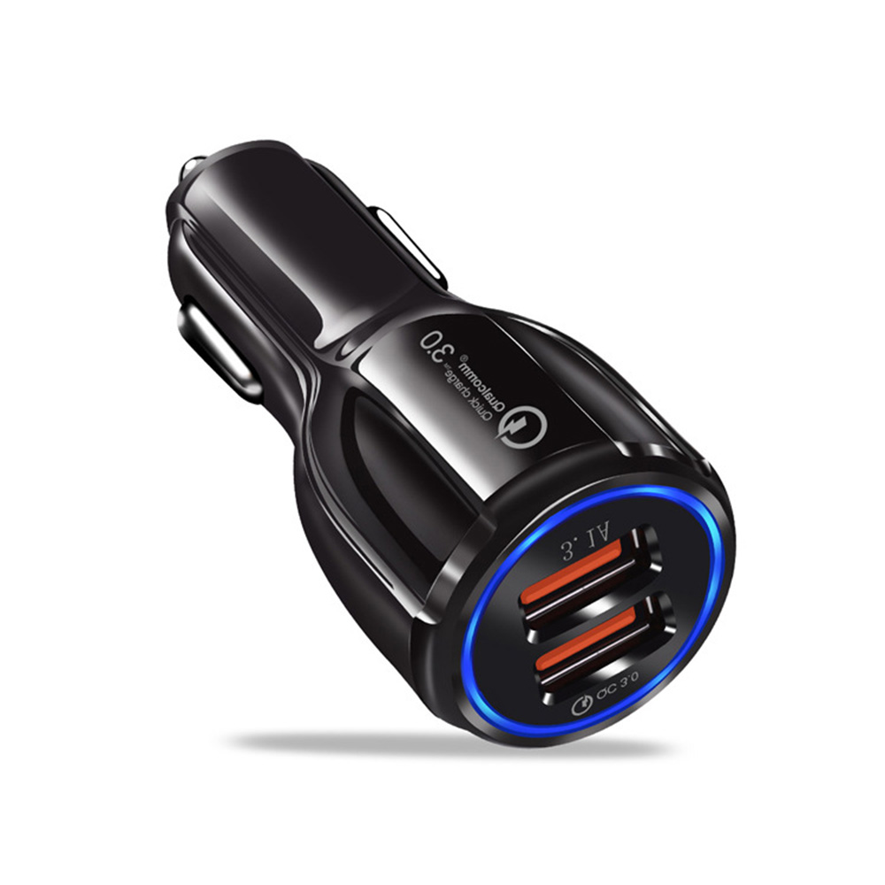 Car Charger Usb Quick Charge 3.0 For Mobile Phone Dual Usb Car Charger Qc 3.0 Fast Charging Adapter