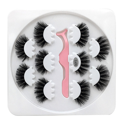 5Pair100% Real Fake Mink Eyelashes 3D Natural False Eyelashes 3d Mink Lashes Soft Eyelash Extension