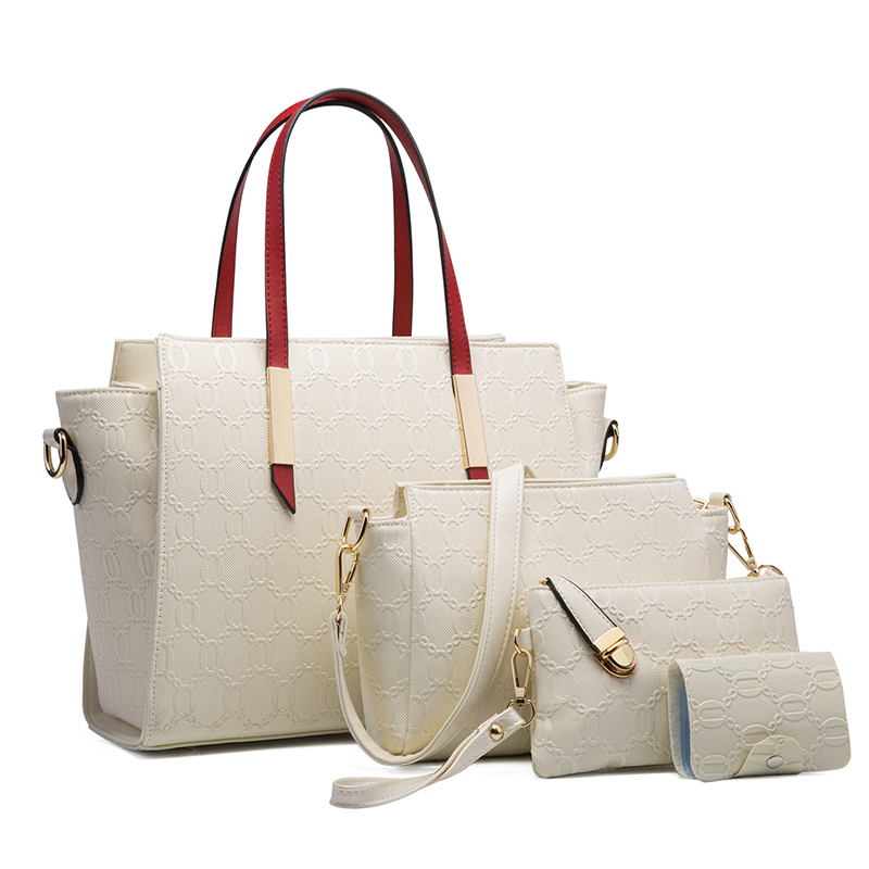 Handbags For Women Shoulder Bag 4 PCS Messenger Hand Bag Wallet Ladies Designer Luxury PU Leather