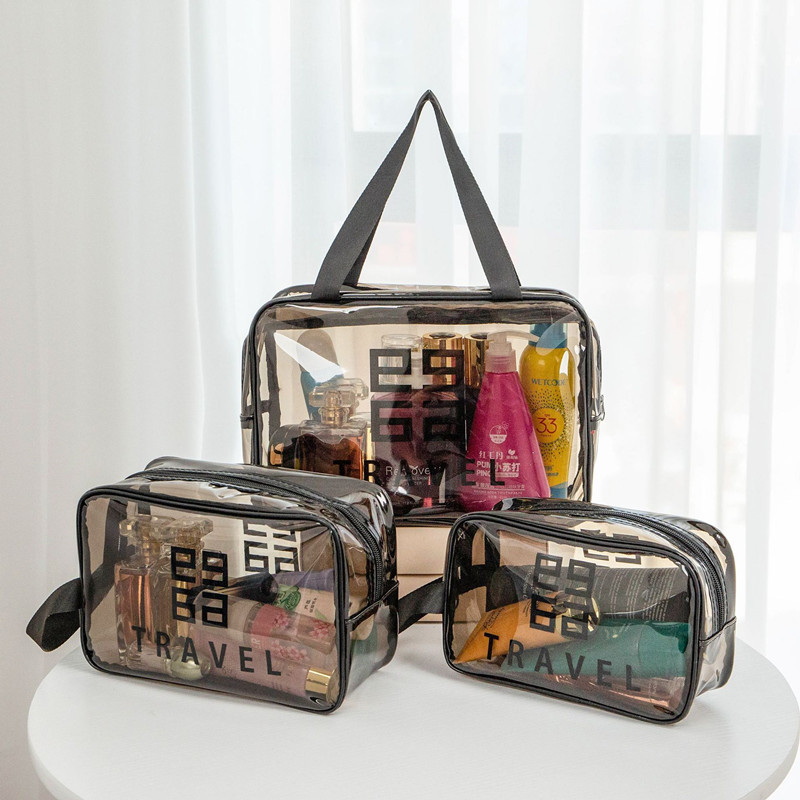 Travel storage bag wash storage bag waterproof PVC cosmetic bag portable transparent cosmetic bag female toiletry bag