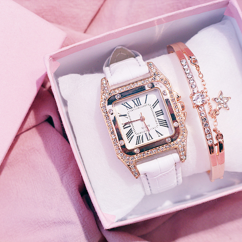 2020 Women Watches Bracelet set Starry Sky Ladies Bracelet Watch Casual Leather Quartz Wristwatch Clock Relogio Feminino