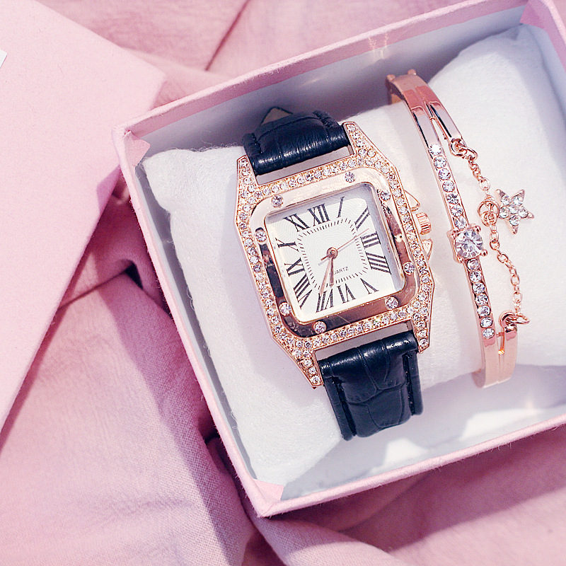2020 Women Watches Bracelet set Starry Sky Ladies Bracelet Watch Casual Leather Quartz Wristwatch Clock Relogio Feminino