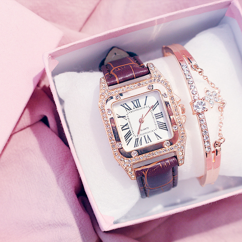 2020 Women Watches Bracelet set Starry Sky Ladies Bracelet Watch Casual Leather Quartz Wristwatch Clock Relogio Feminino