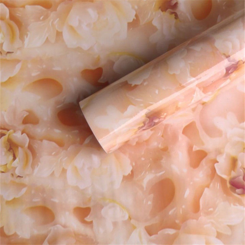 Waterproof Oil-proof Wall Paper Self Adhesive White Marble Background Vinyl Film Wall Stickers