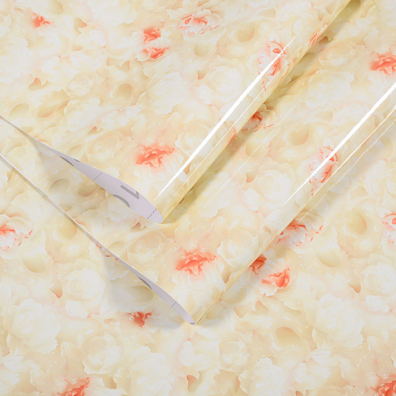 Waterproof Oil-proof Wall Paper Self Adhesive White Marble Background Vinyl Film Wall Stickers