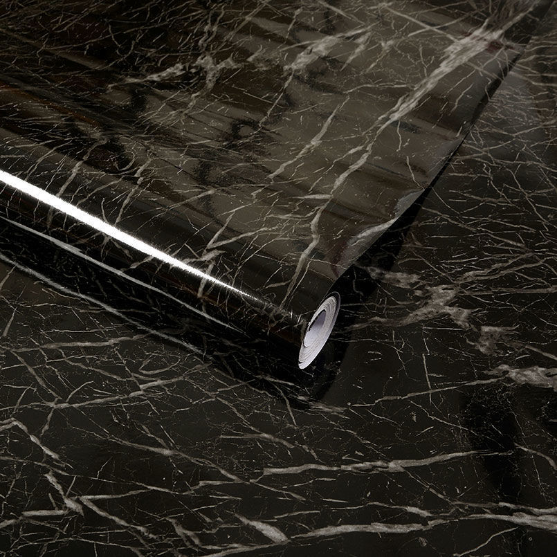 Waterproof Oil-proof Wall Paper Self Adhesive White Marble Background Vinyl Film Wall Stickers