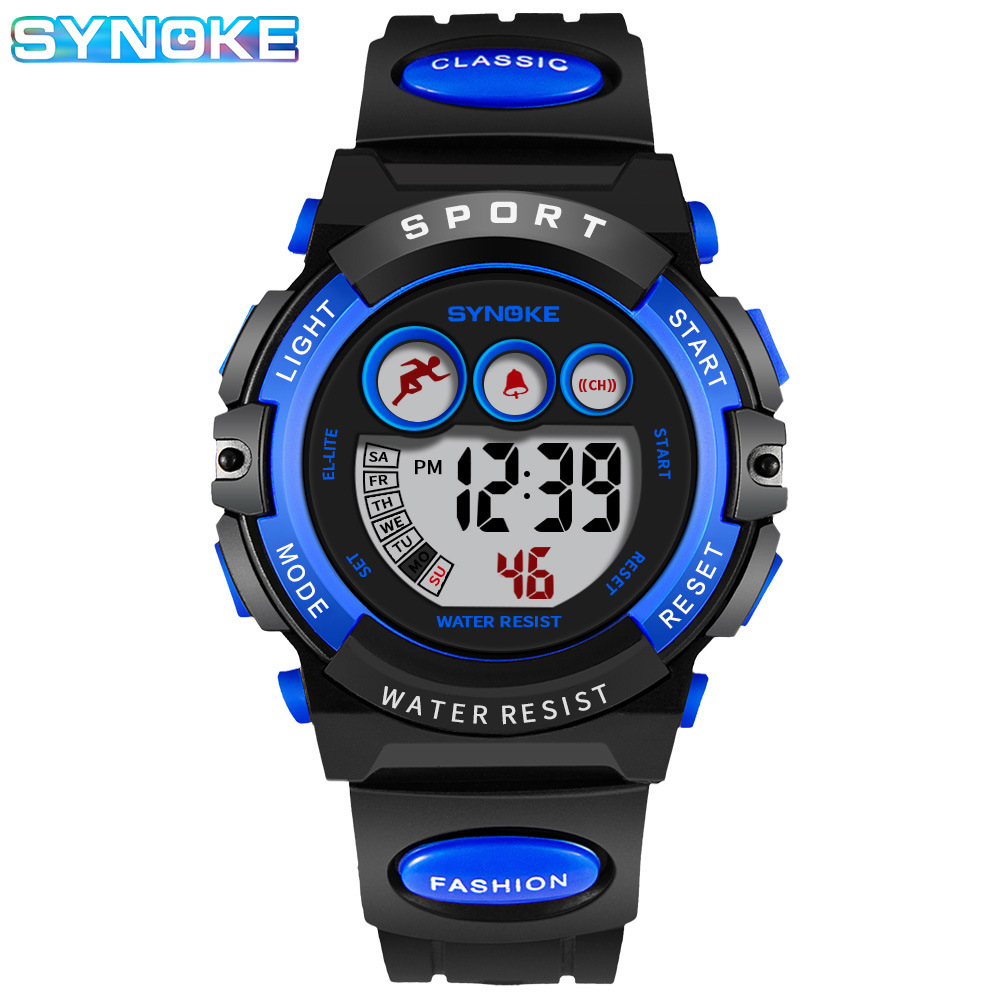 Student Sports Watches Digital LED Electronic Multifunction Outdoor Sport Waterproof Swim Watch For Girsl Boys Casual Watch For kids