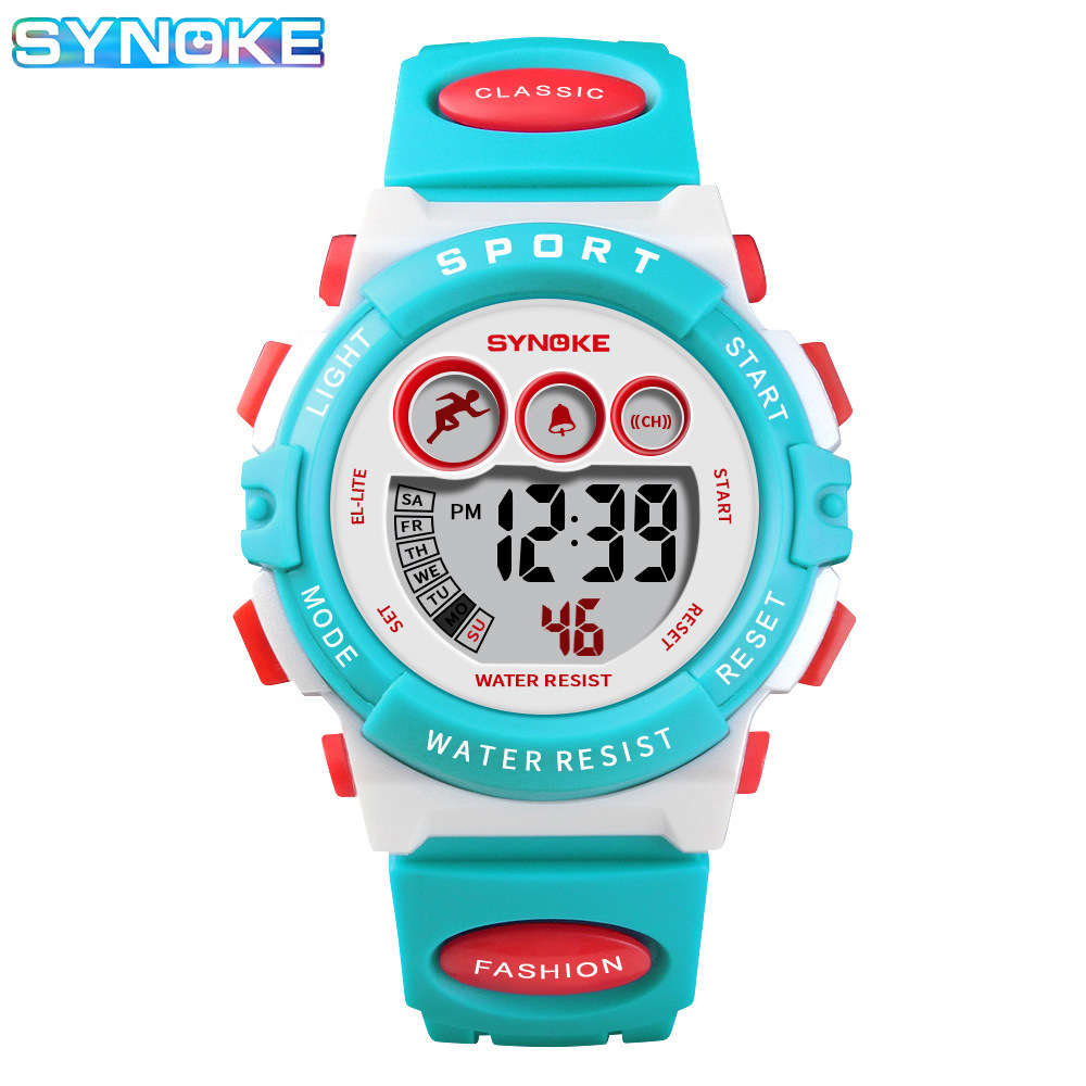 Student Sports Watches Digital LED Electronic Multifunction Outdoor Sport Waterproof Swim Watch For Girsl Boys Casual Watch For kids