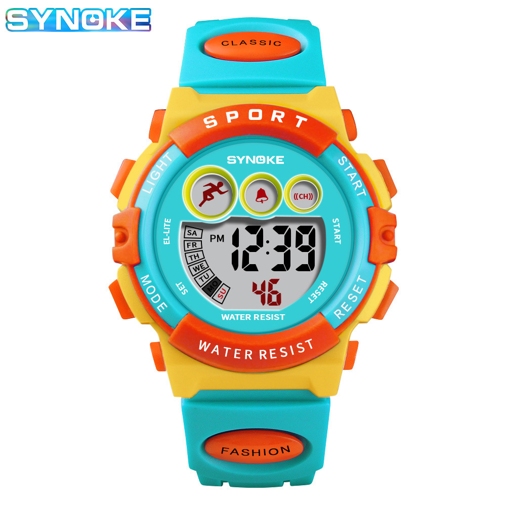 Student Sports Watches Digital LED Electronic Multifunction Outdoor Sport Waterproof Swim Watch For Girsl Boys Casual Watch For kids