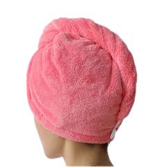 Women Towels Bathroom Microfiber Towel Rapid drying Hair Towel Bath Towels For Adults Pink 25x65cm