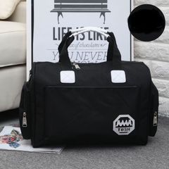 Polyester Travel Bag Unisex Foldable Duffle Bag Organizers Large Capacity Travelling Gym Bags Bag Luggage Women WaterProof Handbags Traveller Bags Black Big
