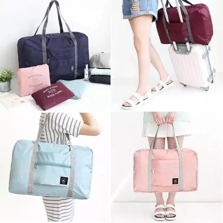 2024 Hot Sale  Nylon Foldable  Travel Waterproof Clothing Storage Bag Unisex Large Capacity Bag Luggage Women WaterProof Handbags Men Travel Bags