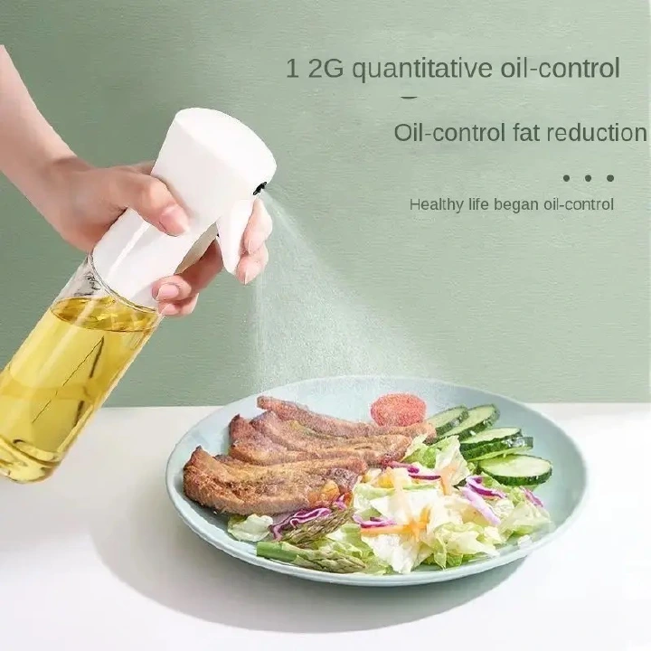 200 ML Oil Spray Pot Kitchen Household Edible Olive Oil Spray Bottle Atomized Misty Oil Tank Air Fryer Spray Bottle
