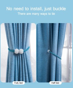 2pcs/set  Magnetic Pearl Curtain Clip Curtain Holders Tieback Buckle Clips Hanging Ball Buckle Tie Back Curtain Accessories Home Decor