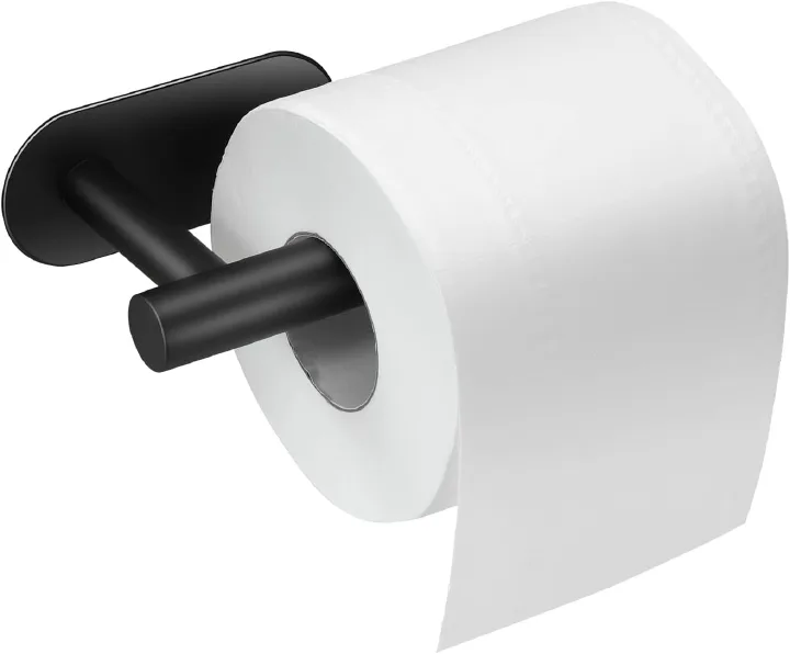 Toilet Paper Holder,Brushed Nickel,Wall Mount, Upgraded Adhesive Toilet Roll Holder,no Drilling,Bathroom/Rv/Washroom,SUS 304 Stainless Steel,Rustproof