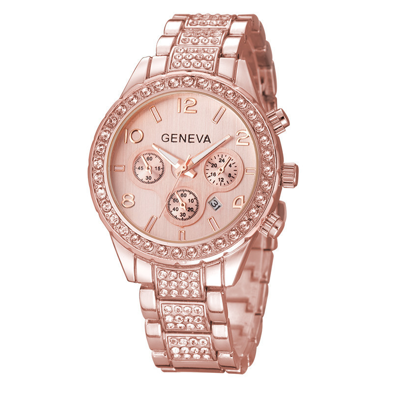 Watches Ladies Stainless Steel Exquisite Watchs Rhinestone Luxury Casual Japan Quartz Watch Women