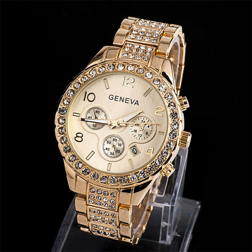 Watches Ladies Stainless Steel Exquisite Watchs Rhinestone Luxury Casual Japan Quartz Watch Women