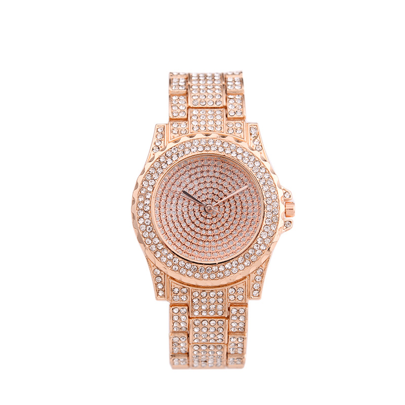 Quartz Watches Man Women Fashion Bling Casual Ladies Watche Female Gold Watchs Crystal Diamond Watch