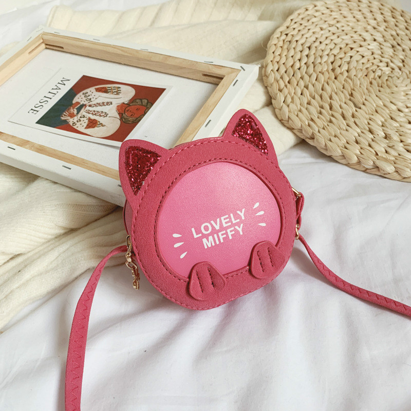 Korean Princess Fashion Cat Shoulder Messenger Bag Cute Girl Baby Chain Accessories Handbags Wallet