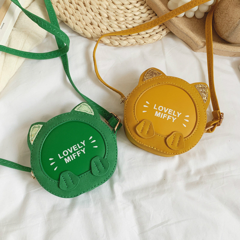 Korean Princess Fashion Cat Shoulder Messenger Bag Cute Girl Baby Chain Accessories Handbags Wallet