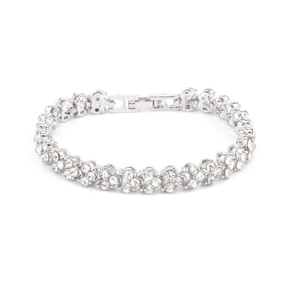 Fashion bracelets for women zircon inlay jewelry gift bracelets shiny crystal jewellery bracelets