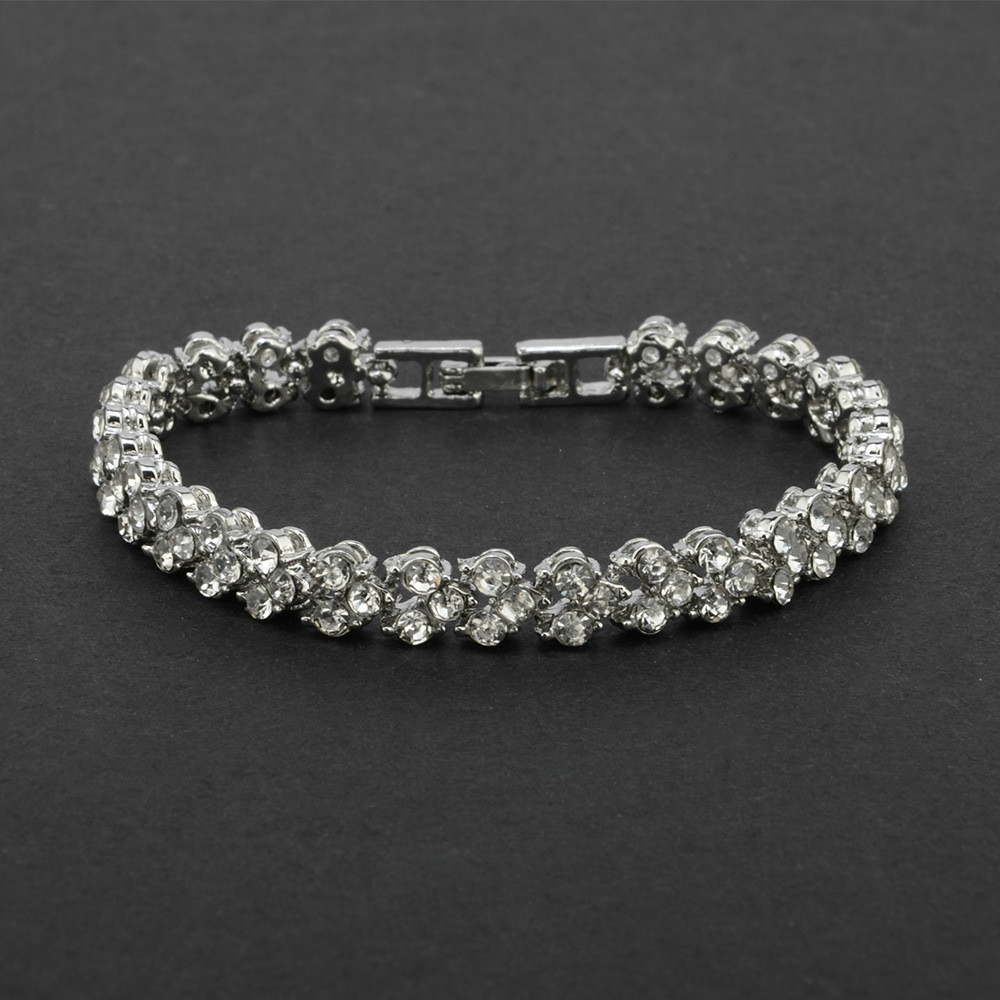 Fashion bracelets for women zircon inlay jewelry gift bracelets shiny crystal jewellery bracelets
