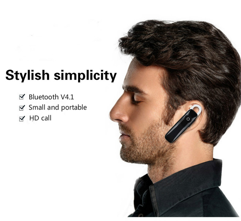 Bluetooth Earbuds Hook Sport Business Wireless Earphones Built-in Mic For Smartphone Hands Free Call