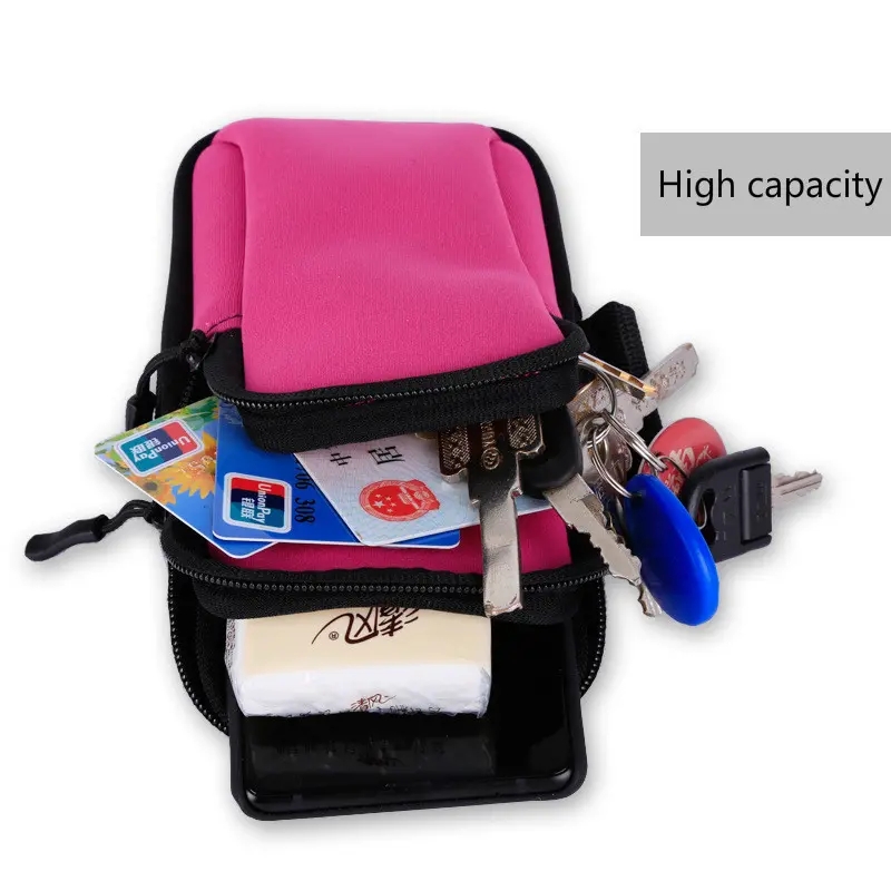 Outdoor Running mobile arm bags for men and women fitness equipment outdoor armband handbag wrist