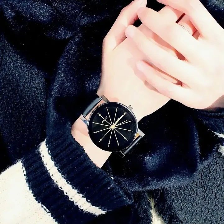 1 Pair Couple Lover Watches Quartz Dial Clock PU Leather WristWatch Watch Women Men Fashion Luxury