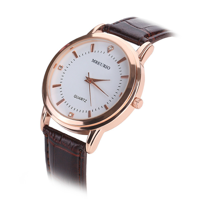 2PCS Love Couple Watches Women Men Fashion Casual Leather Strap Romantic Wristwatch Quartz Watche