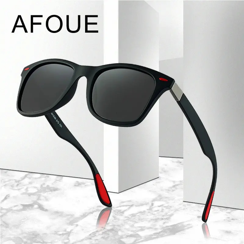 Classic polarized sunglasses goggles UV400 sunglasses  men and women driving square frame glasses