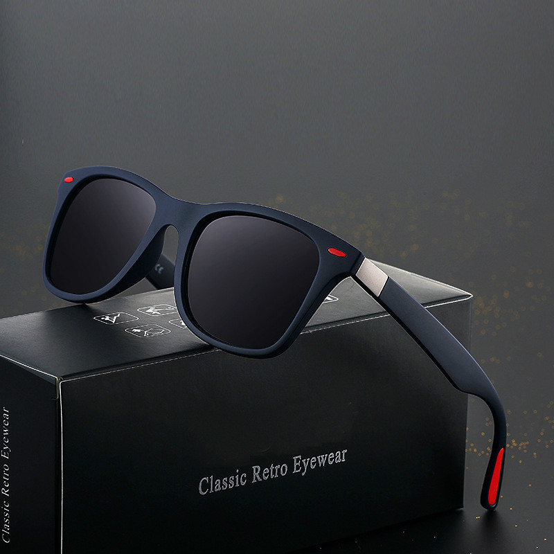 Classic polarized sunglasses goggles UV400 sunglasses  men and women driving square frame glasses