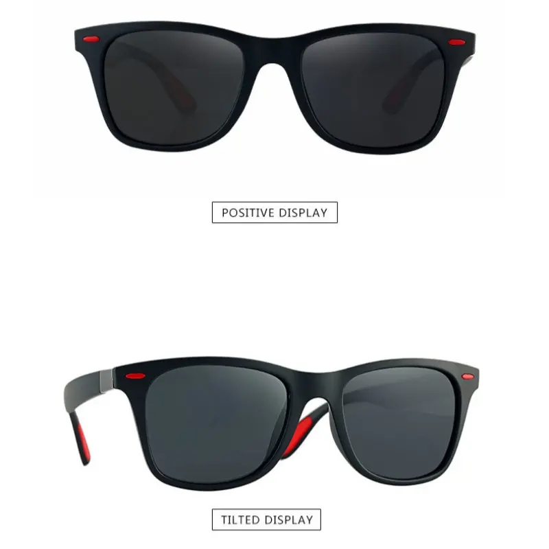 Classic polarized sunglasses goggles UV400 sunglasses  men and women driving square frame glasses